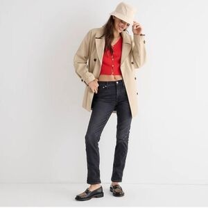 J. Crew Charcoal Black Vintage Slim Straight Jeans Size 29 High Waist